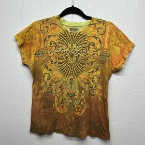 Love Amour Bohemian Skater Streetwear Art to Wear Juniors Lightweight T-Shirt XL